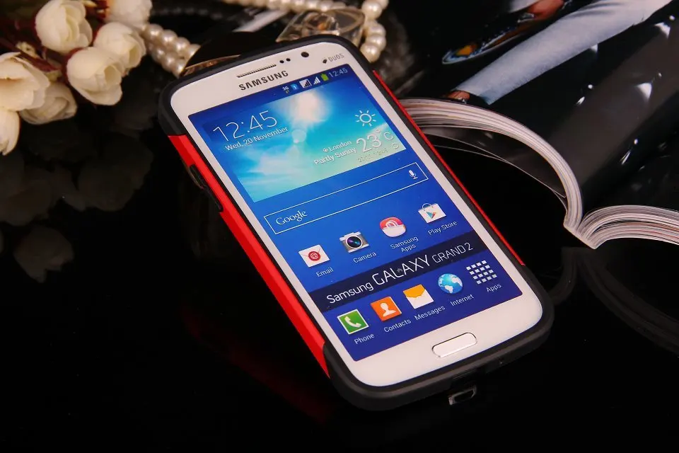 NWT 1 шт. G7106 тонкий армированный противоударный чехол для samsung galaxy grand 2 g7102 g7108