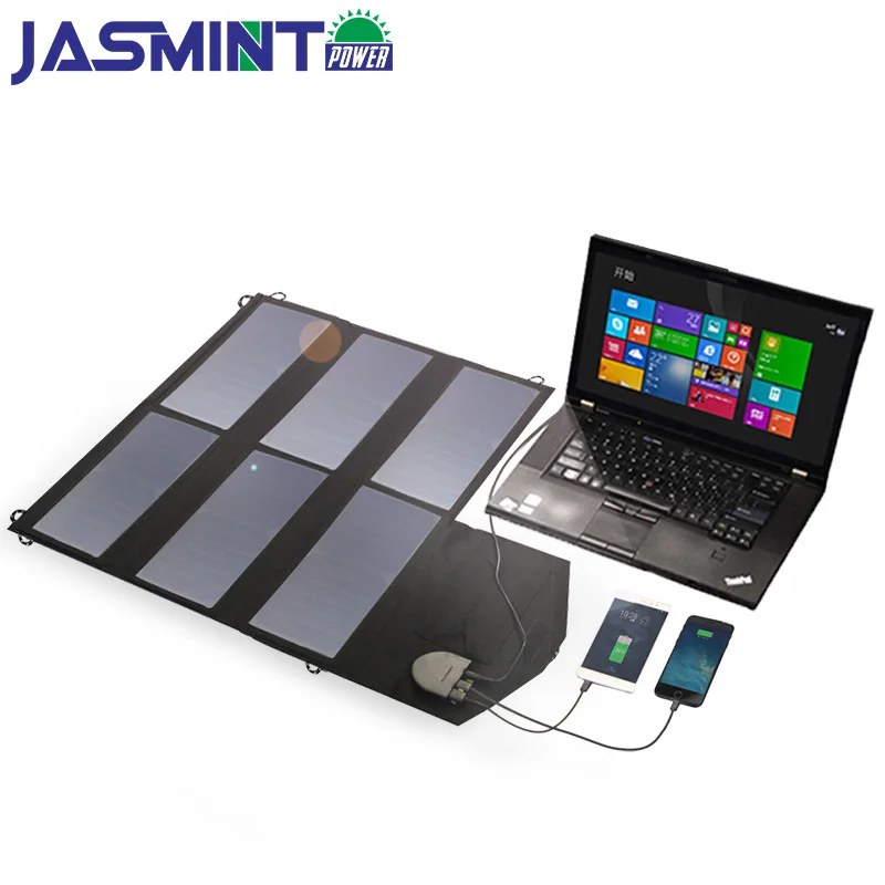 

36W 18V Dual USB Advanced Solar Charger Foldable Flexible Solar Panel for Cell Phones Tablets Laptop Car Battery etc for camping