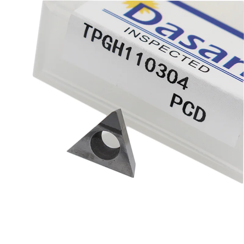 10pcs Blade TPGH110304 CNC PCD Lathe Diamond Tipped Turning Insert
