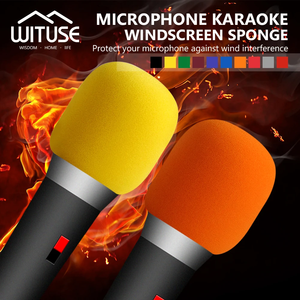 

YCDC Hot Selling Microphone Foam Cover Handheld Microphone Sponge Foam Covers Windshield Mic Windscreen For Karaoke