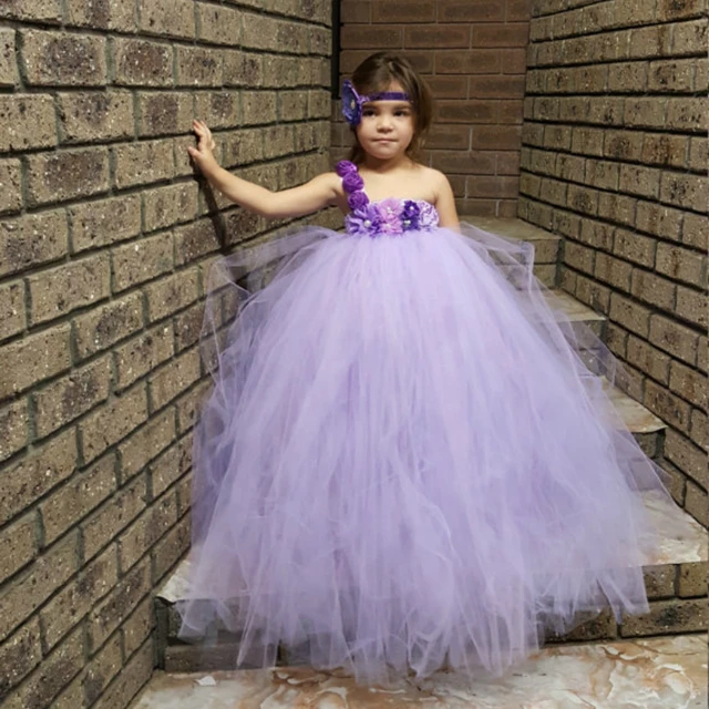 Lavender Lilac Flower Tutu Dress For Wedding Party Pastel Lavender Lilac Flower Tutu Dress For Wedding Party Pastel Kids S Elegant Bright