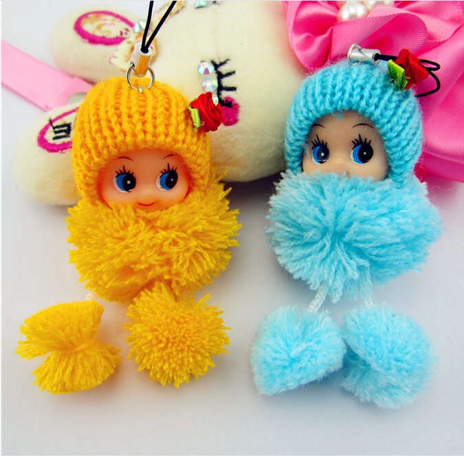 

10pcs 8cm Kids Toys Soft Interactive Baby Dolls Toy Mini Doll For boys and Girls Free Shipping