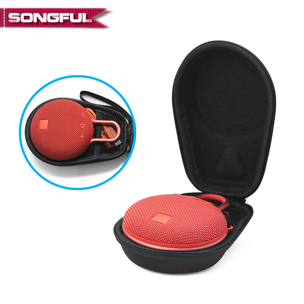 

Bluetooth Column Speaker Case for JBL Clip 2/3 Speakers Storage Box Clip2 Clip3 Carrying Bag with Buckle Protective Handbag Case