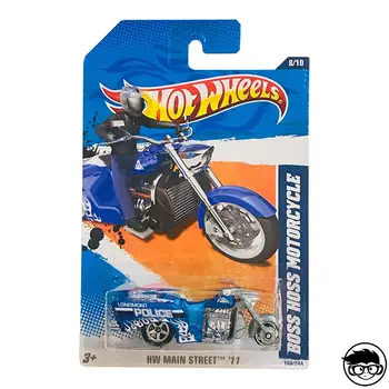 

Hot Wheels Boss Hoss Motorcycle HW Main Street 11 168/244 2011 long card