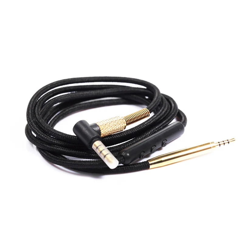 Earmax for Bose QC25 QC35 OE2i Hifi Audio Cable for SoundTrue fone de ouvido Headphones Cords Volume Control for iPhone Android