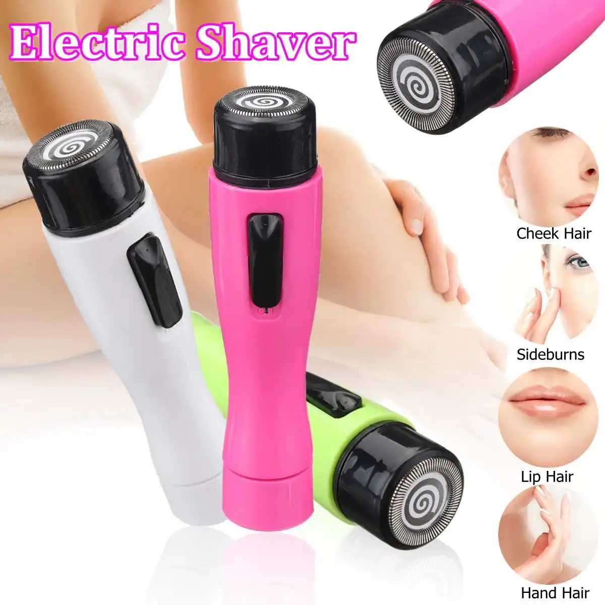 Mini Portable Electric Women Shaver Hair Remover Face Body Hair Removal Painless
