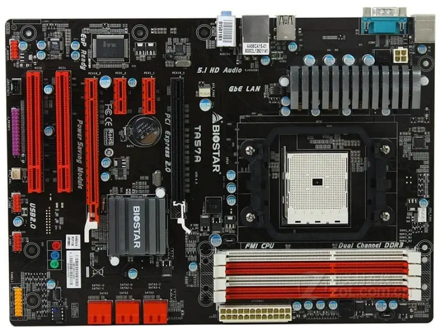 Для BIOSTAR TA57A рабочего Материнская плата A55 разъем FM1 DDR3 SATA2 USB2.0 | Компьютеры и офис