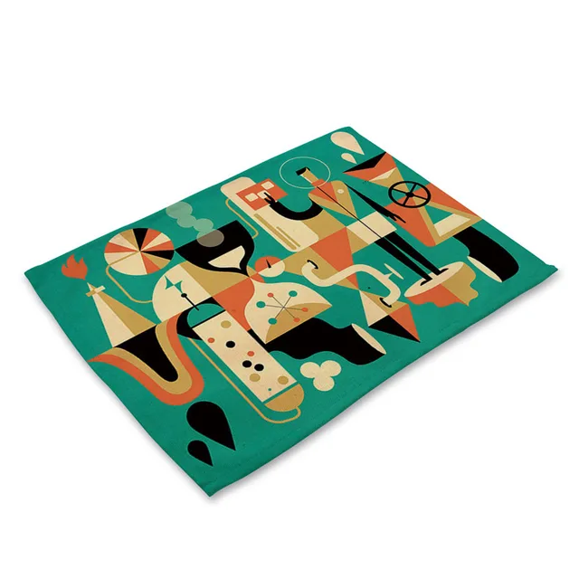 Good Quality Dining Cartoon Placemats Table Mats Abstract Character