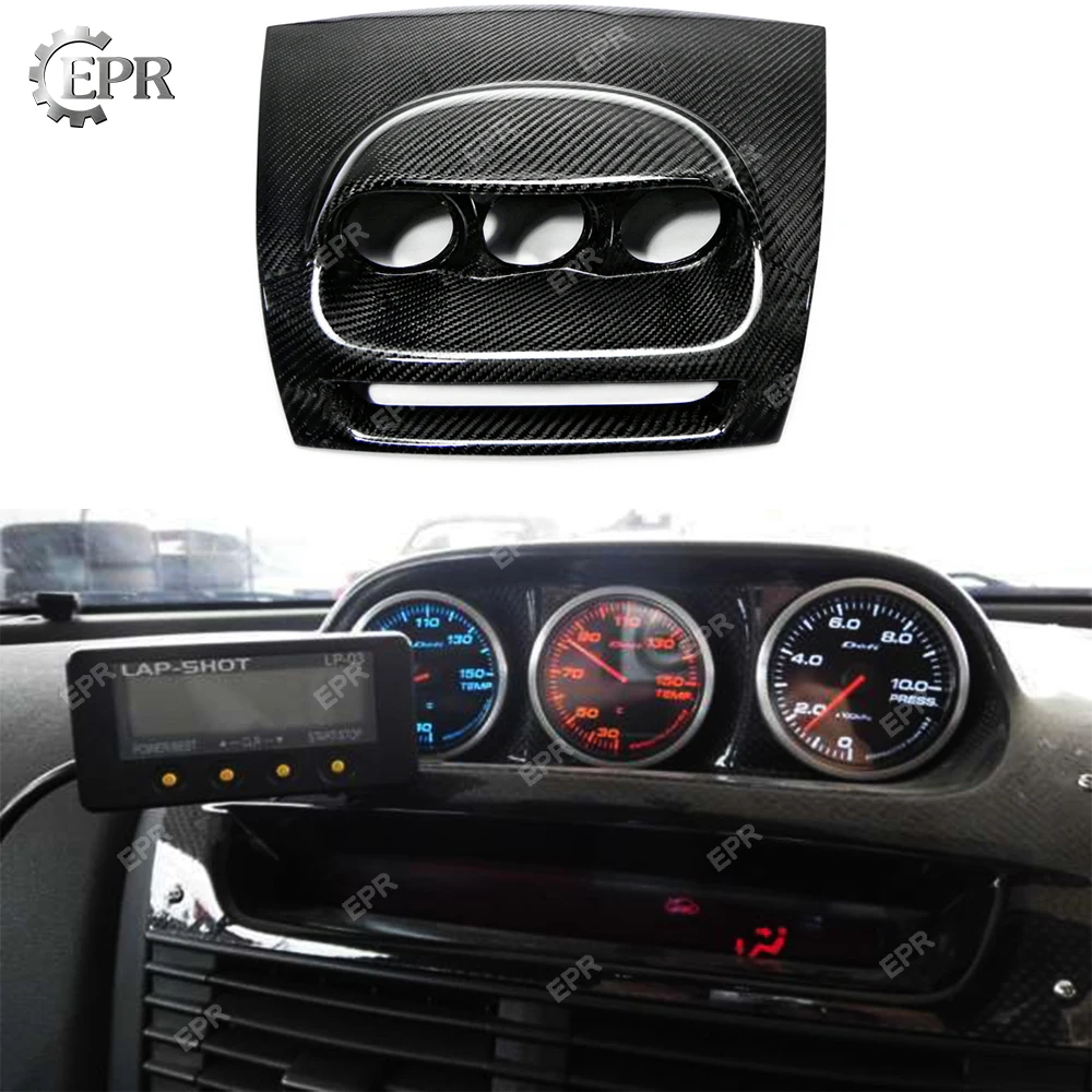 

For Mzada RX8 Dash Mount Triple Carbon Gauge Pod (RHD) 60mm Tuning Part Interior Trim Carbon Fiber Drive Gauge Pilliar For RX8