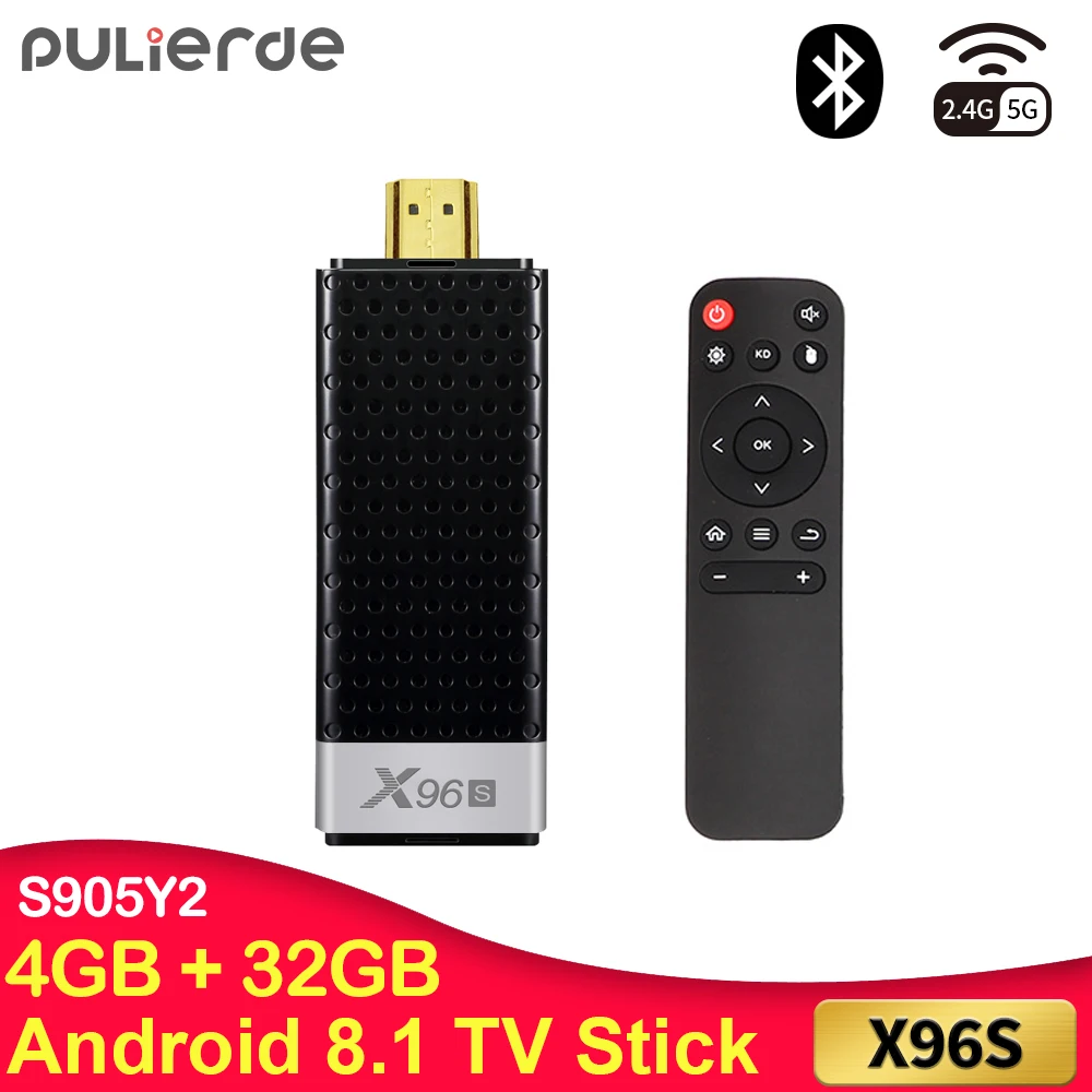 Интеллектуальная ТВ приставка PULIERDE X96S Amlogic S905Y2 4 ГБ 32 Android 8 1 4K HDMI ключ 2 ГГц/5 ГГц Wi Fi
