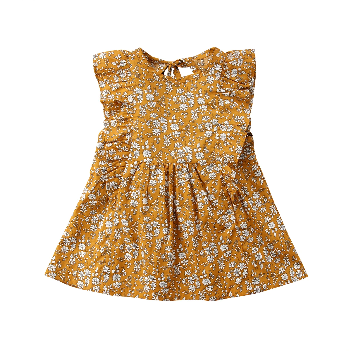 Toddler Kids Baby Girl Vintage TOP SALE Fashion Style Short Sleeve Ruffles Floral Dresses Summer 0-4Y Toddler Kids Baby Girl Vintage TOP SALE Fashion Style Short Sleeve Ruffles Floral Dresses Summer 0-4Y