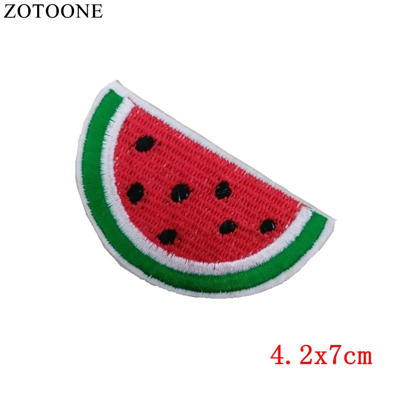 ZOTOONE DIY значок в виде фруктов искусственная кожа Симпатичные вышитые недорогие