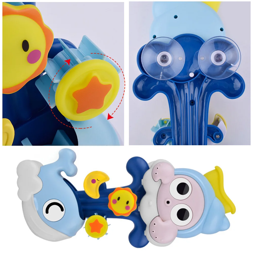 Swimming Bathtub Bath Toys New Baby Kids Bathroom Bath Toy Bathing Spouts Clockwork Play Water Toy 3