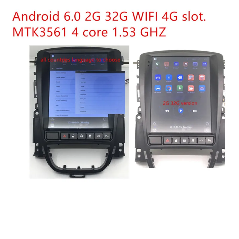  ZOYOSKII Android 9.0 os 10.4 inch IPS vetical screen car gps multimedia radio bt navi for Opel Astr