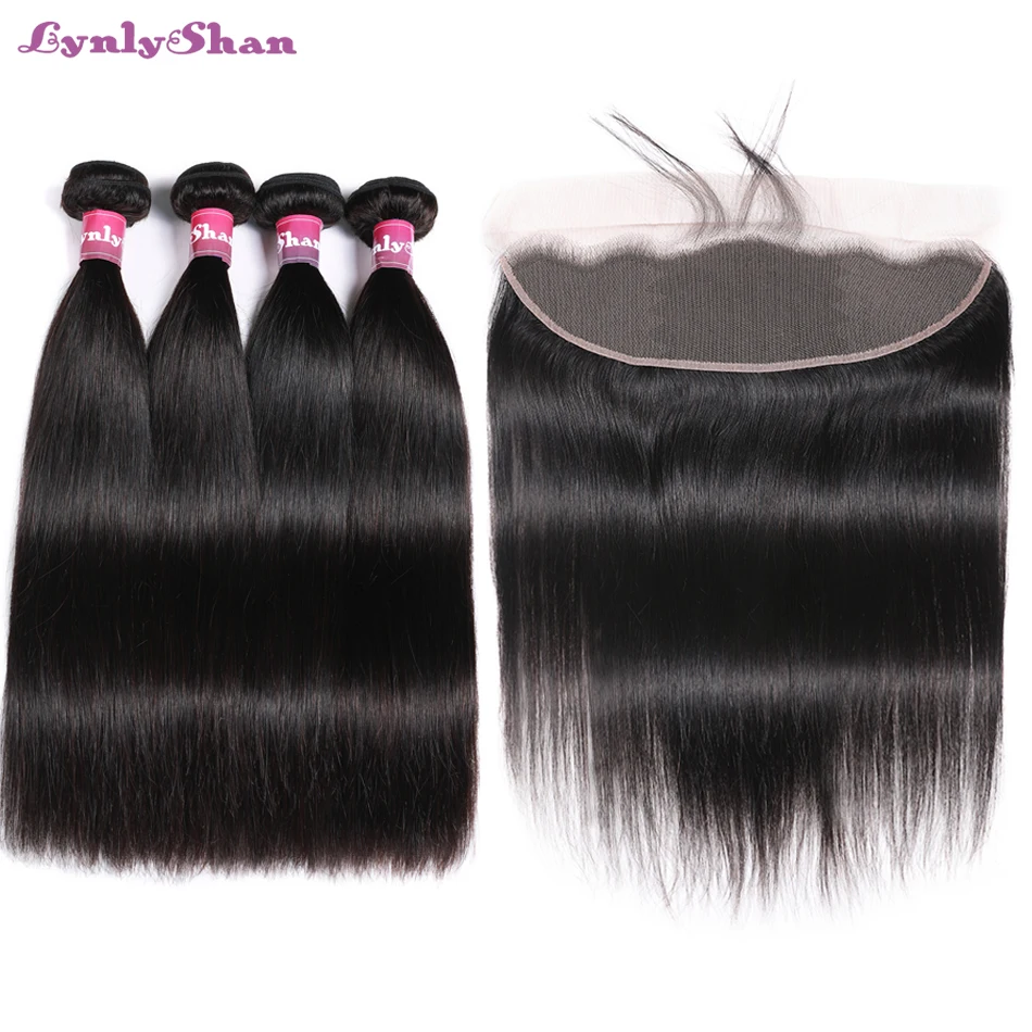 hair four bundles with forntal