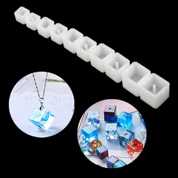 

20Pcs Silicone DIY Round Square Beads DIY Mold Jewelry Making Resin Casting Mold