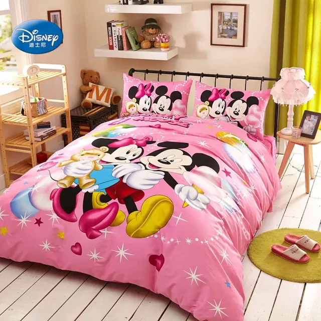 Disney Lovely Pink Mickey Mouse And Minnie Mouse Girls Children