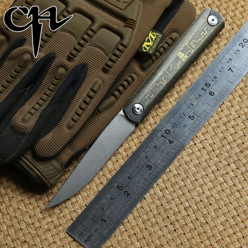 

CH WUBU ZIEBA Folding knife Titanium handle ZDP 189 blade KVT ball bearing hunting camping outdoor Knives survival EDC tools