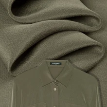 Крепдешин чистый шелк сплошной цвета ткани, lutrous, гладкий и мягкий, пришить для верхней части, рубашки, платья, жилет, ремесло по двору