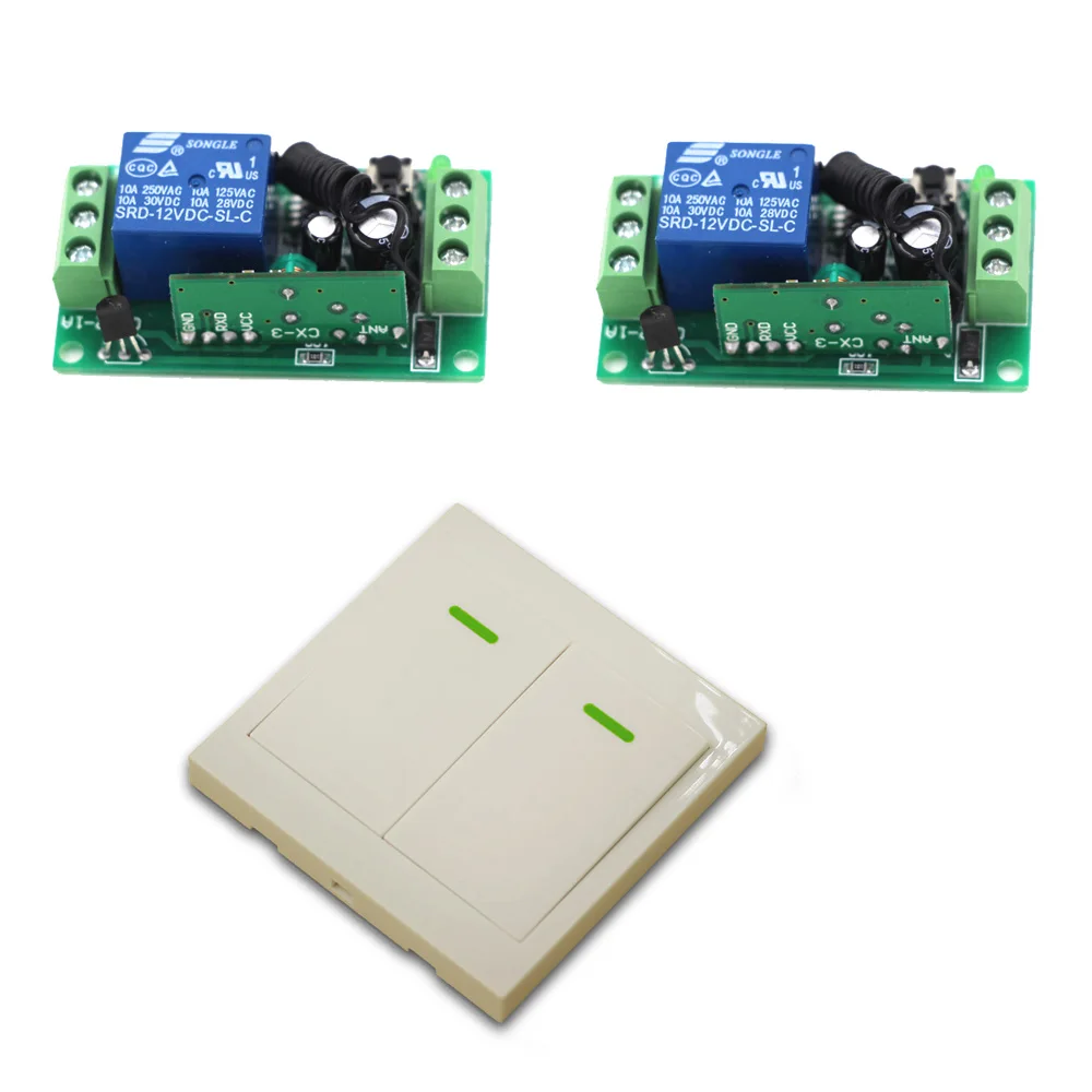 

2017 Smart Home Wireless Remote Control Switch Wall Panel Transmitter and Receivers Remote Room Stairway Light Lamp Bulb LED