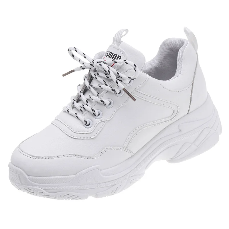 

2018 Summer Casual Women Sneakers Air Mesh Breathable Shoes Flat Platform Casual Shoes Female Trainers White Black Size 36-40