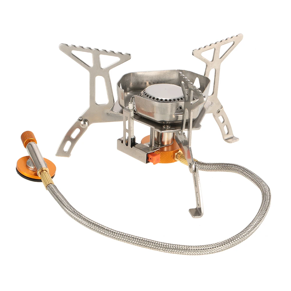 

TOMSHOO Newest Outdoor Mini Gas Stove Burners Portable Foldable Split Burners for Camping Hiking Picnic with a box