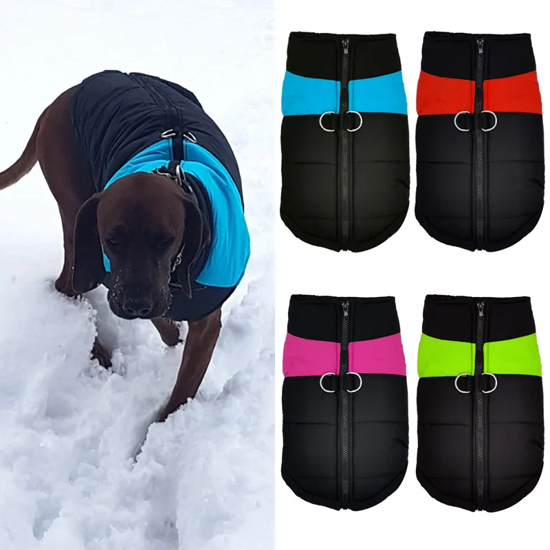 

Pet Dog Clothes Warm Coat Winter Waterproof Puppy Clothing Pet Vest Jacket For Small Large Dog Golden Retriever Pet Supplies