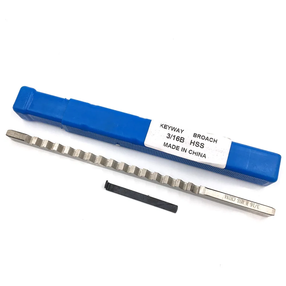 3/16" Keyway Broach B Push Type 3/16 Inch HSS Shim Cutting Tool CNC