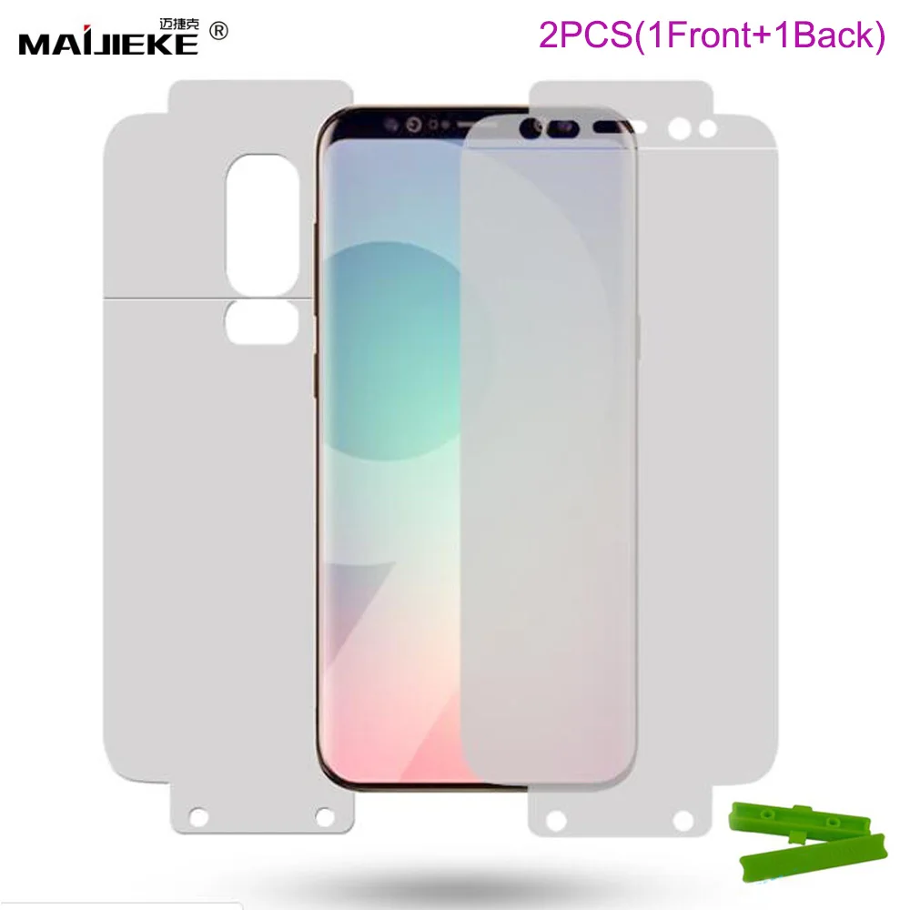 

2PCS Front & Back Hydrogel film For Samsung Galaxy Note 10 plus S10 Plus S10E S8 S9 plus Note 9 8 A8 A7 2018 Screen Protector