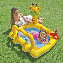 Swimming Pool Beach Accessories Toy Kids Chidren Above Ground Outdoor Inflatable Kiddie Pool Tub Games Water Giraffe Child Home pool waterfall fountain for above ground and in ground swimming pools