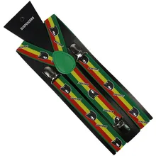 Winfox модные 2,5 см широкие подтяжки радужный узор в полоску для женщин и мужчин подтяжки Эластичные Y-back буквы подтяжки