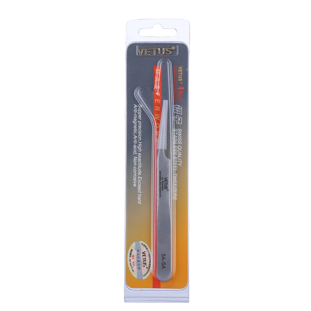 Precisión Vetus pinzas pinzetta Acero inoxidable pinzas herramientas de mano 5A-SA Precisión Vetus pinzas pinzetta Acero inoxidable pinzas herramientas de mano 5A-SA