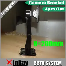 Free Shipping 4pcs 200mm Height High Strength Wall Mount Stand Bracket For Security Camera, CCTV Accessories Wholesale AB2