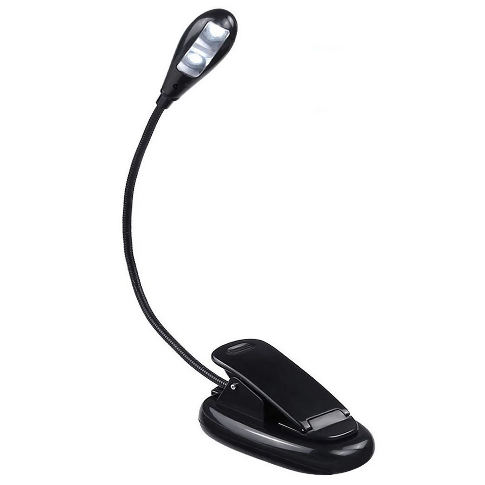 

2 LEDs Book Reading Lamp Table Lamp USB Charging Book Light mini USB Led Reading Lamp Portable Clip-On lamp Flexible Easy to Use