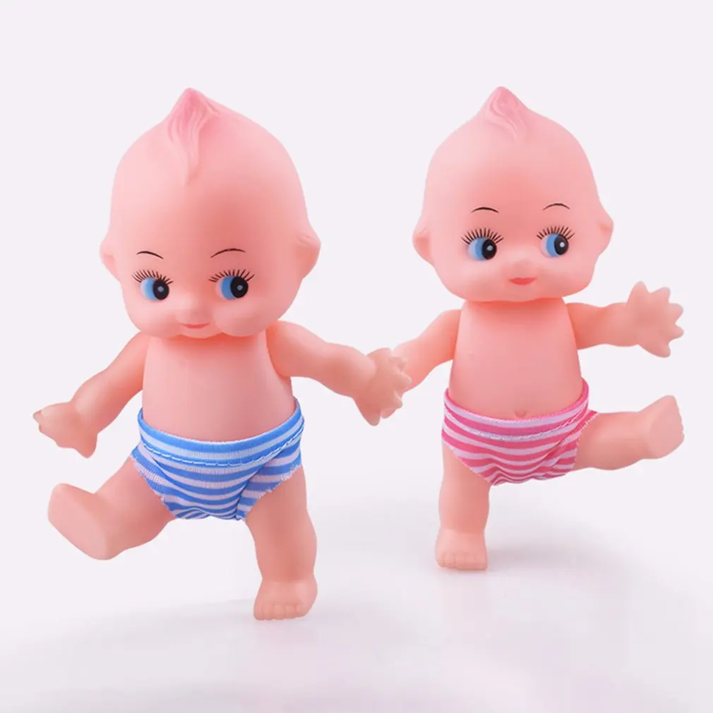 1pc Soft Silicone Rubber Squeezing Sound Baby Bath Beach Vocal Toys Kids Playing Water Games Boys Girls Doll Toys Kawaii Gift