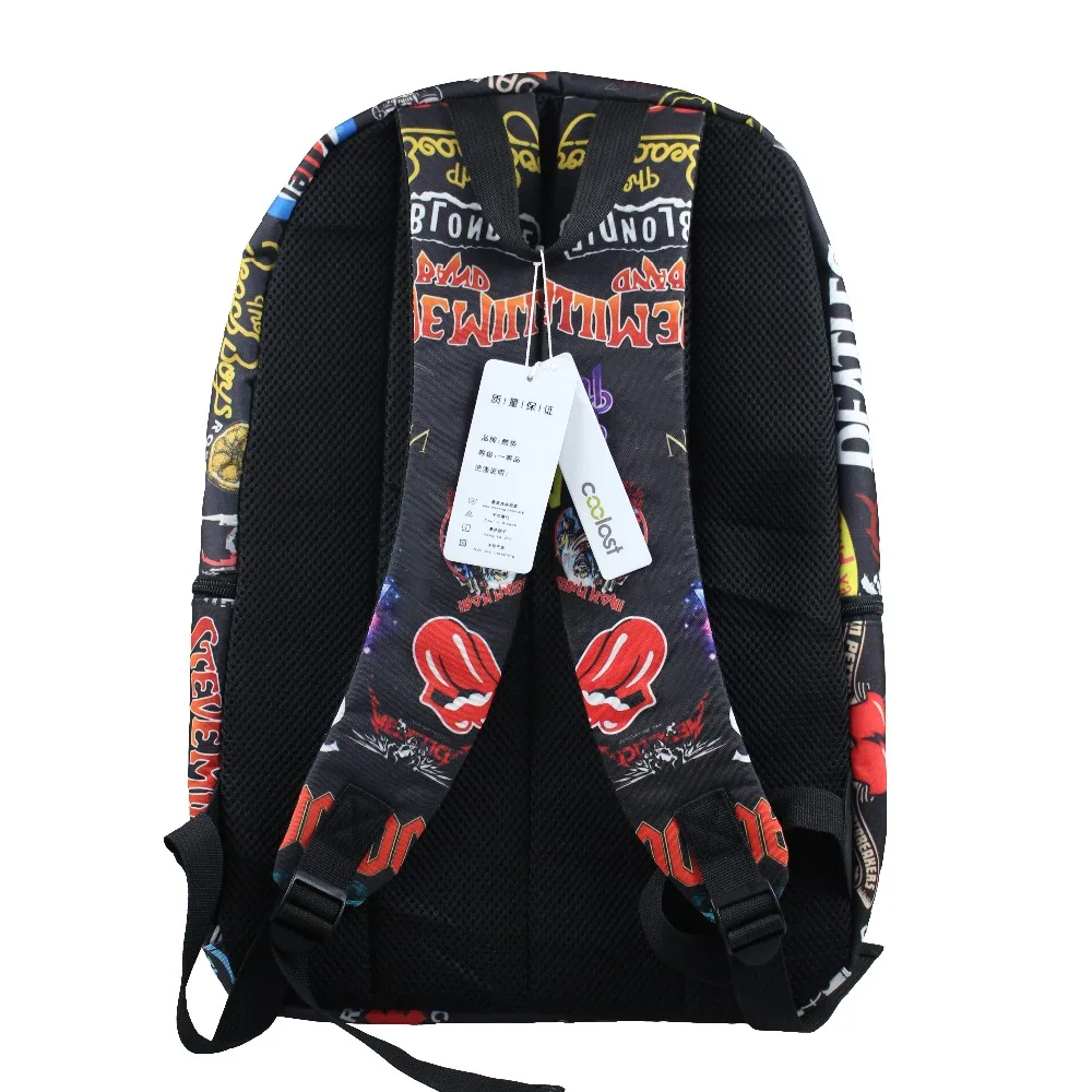 Rock Band The Beatles / ACDC / Iron Maiden / Metallica Backpack Boys