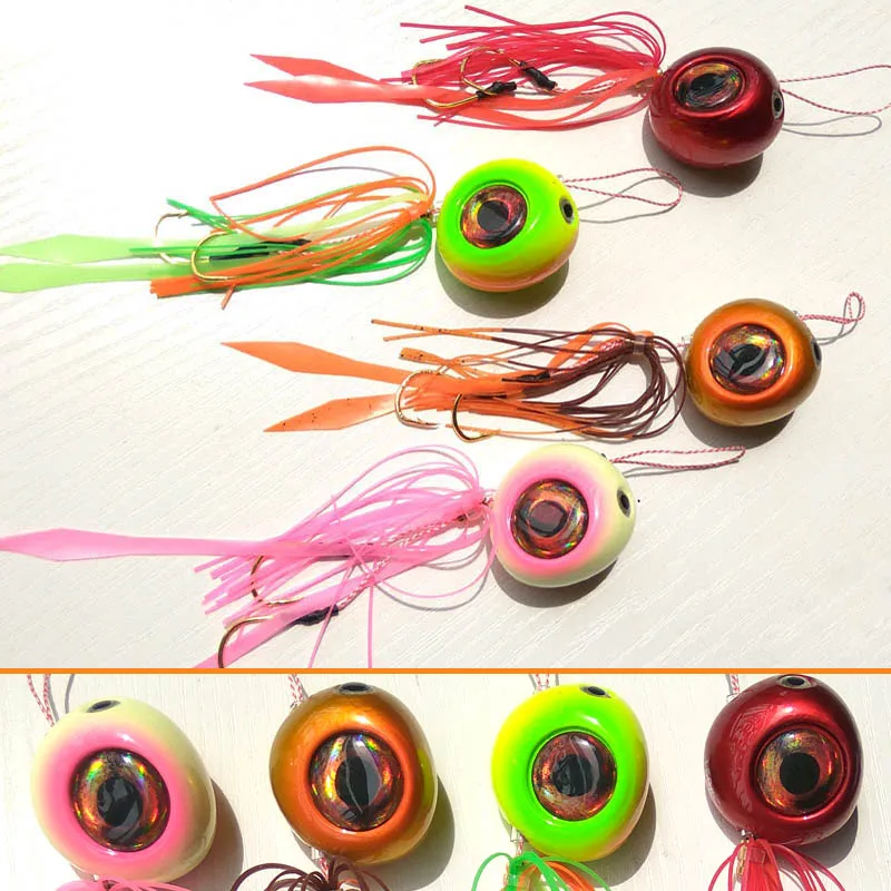 4 шт. 135 г/100 г/80 г/60 г/40 г Kabura Pesca Slider Snapper/Sea bream Jig head с юбкой свинец джиг приманка