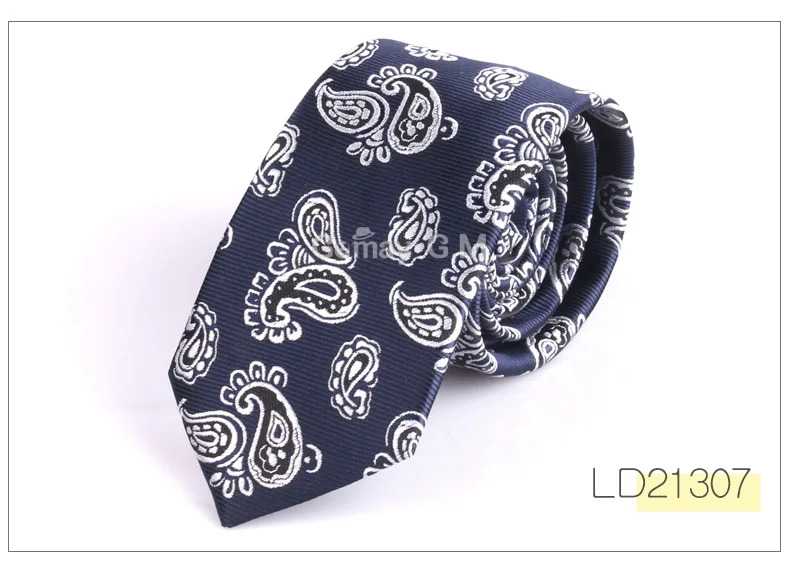 Жаккардовый тканый галстук для мужчин, Свадебный деловой классический галстук, модный тонкий мужской галстук из полиэстера, галстук для костюма 6 см, ширина галстука - Цвет: LD21307