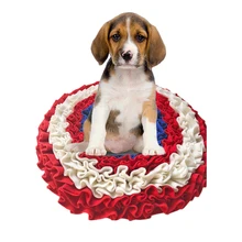 Pet Dog Sniffing Mat Flower Shaped Pet Toy Dog Sniffing Pad Mat Release Stress Training Toy
