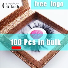 Colash Square False Eyelash Packaging Box Custom lash box Fake 3d Mink eyelashes Boxes Faux Cils lash strip Case with lashes