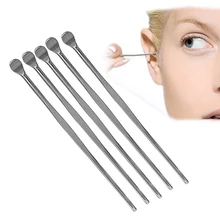 5 Pcs Stainless Steel Ear Pick Wax Curette Remover Cleaner Care Tool Earpick