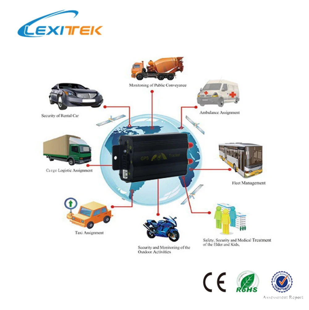 Lexitek hi-tech gps tracker gps103a tk103a Lt103a 35