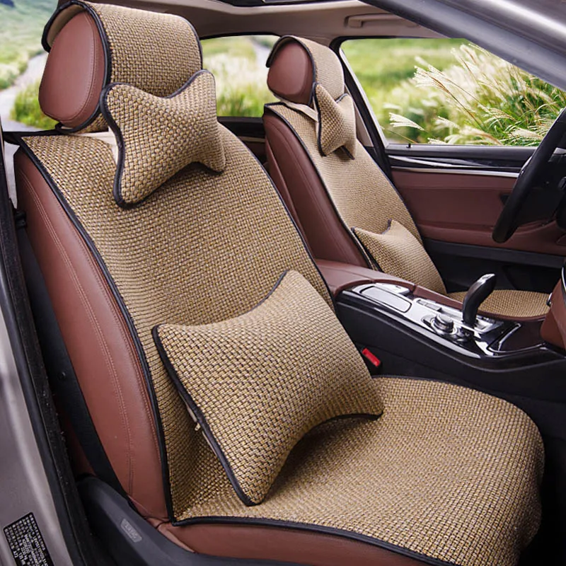 

Yuzhe Linen car seat cover For Geely Emgrand EC7 X7 FE1 seat covers car accessories styling cushion