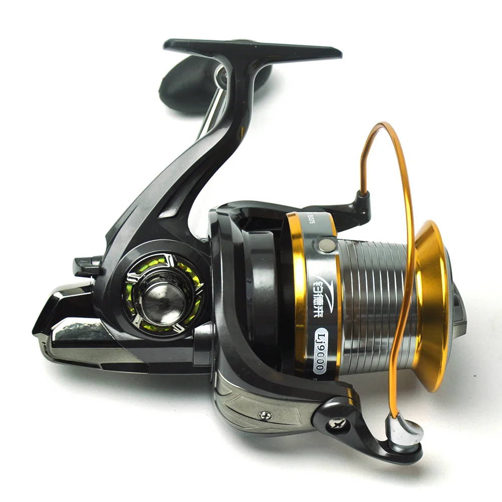 Molinete de Pesca 12 + 1 Surf Fundição Longa Distância Elenco Mar Pesca bb Lj9000 4 Lj9000 surf fundição molinete de pesca longa