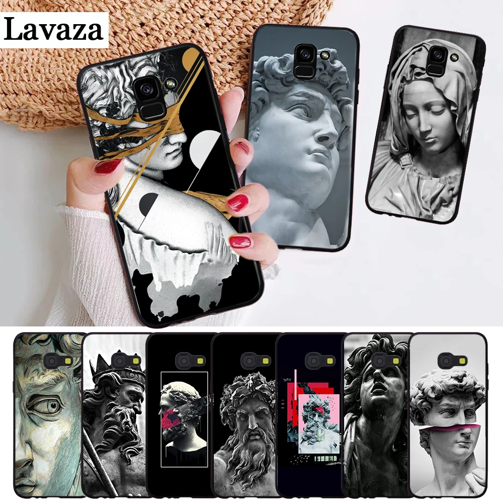 

Lavaza Alternative statue art Pattern Silicone Case for Samsung A3 A5 2016 2017 A6 Plus 2018 A7 A8 A9 A10 A30 A40 A50 A70 J6