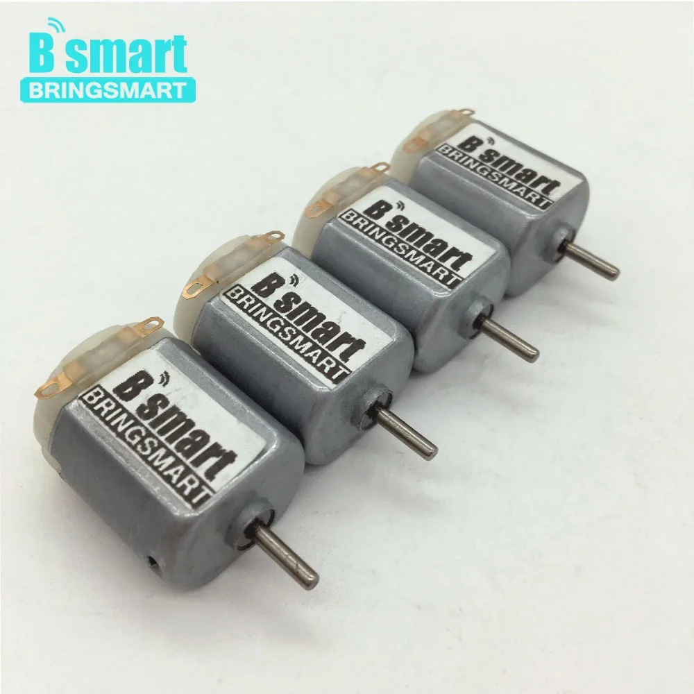 

Bringsmart FA130-RA 4pc Mini Motor 3V Electric High Speed Motor DC 15000 rpm forFour Wheel Drive Car Mini Fan Motor Modeling