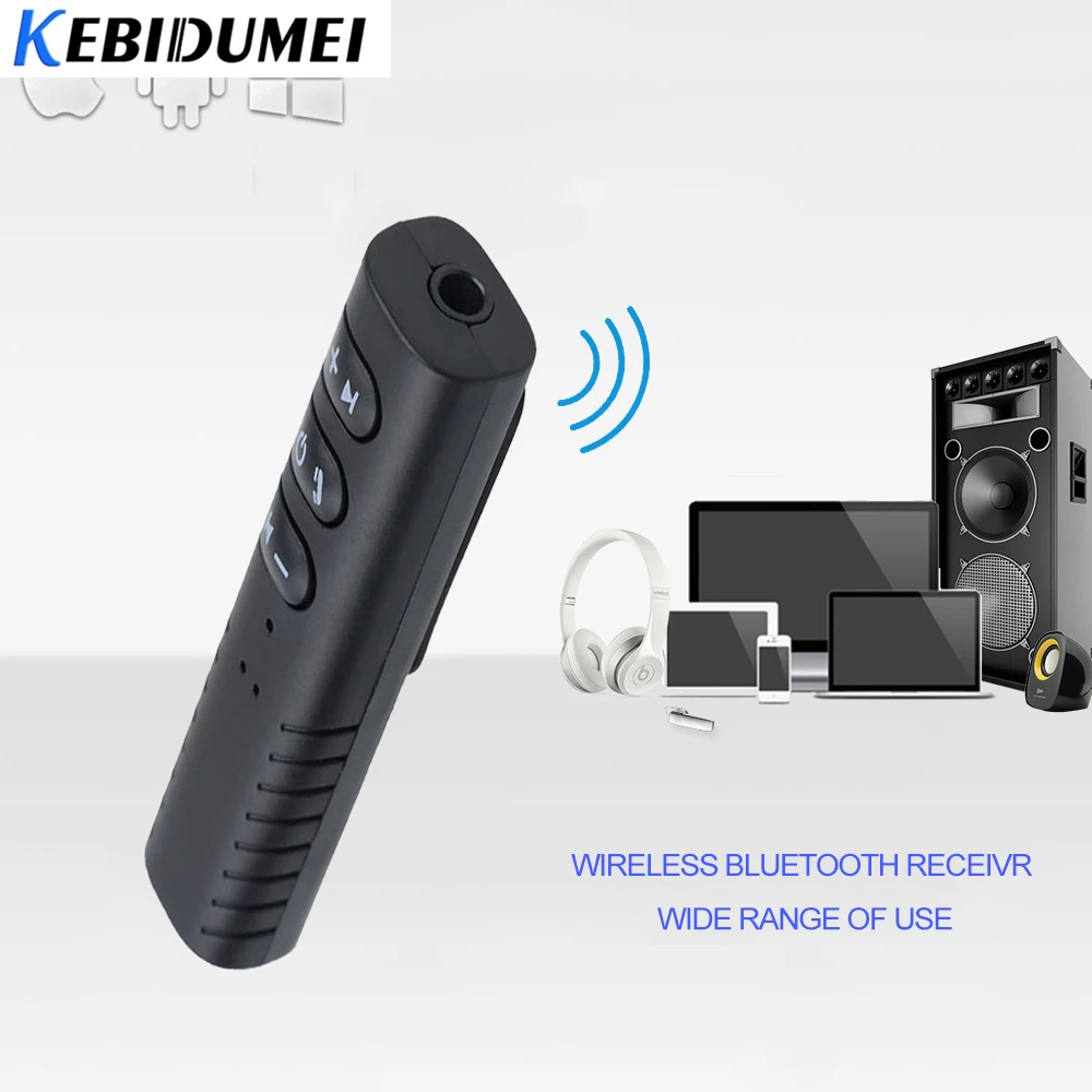 Bluetooth приемник Kebidu адаптер Dongles для колонок в машину Aux 3 5 мм разъем свободные руки