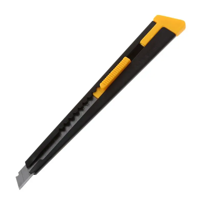 

30o Utility Knife Retractable 9mm Blade Cutter Snap Off Paper Stationery School Office Tools pocket knife ganzo navaja faca