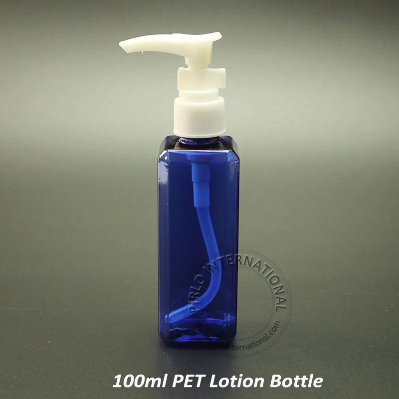 30pcs/lot 100ml Plastic Lotion Pump Shampoo Bottle, Empty PET Cosmetic Containers, Cosmetic