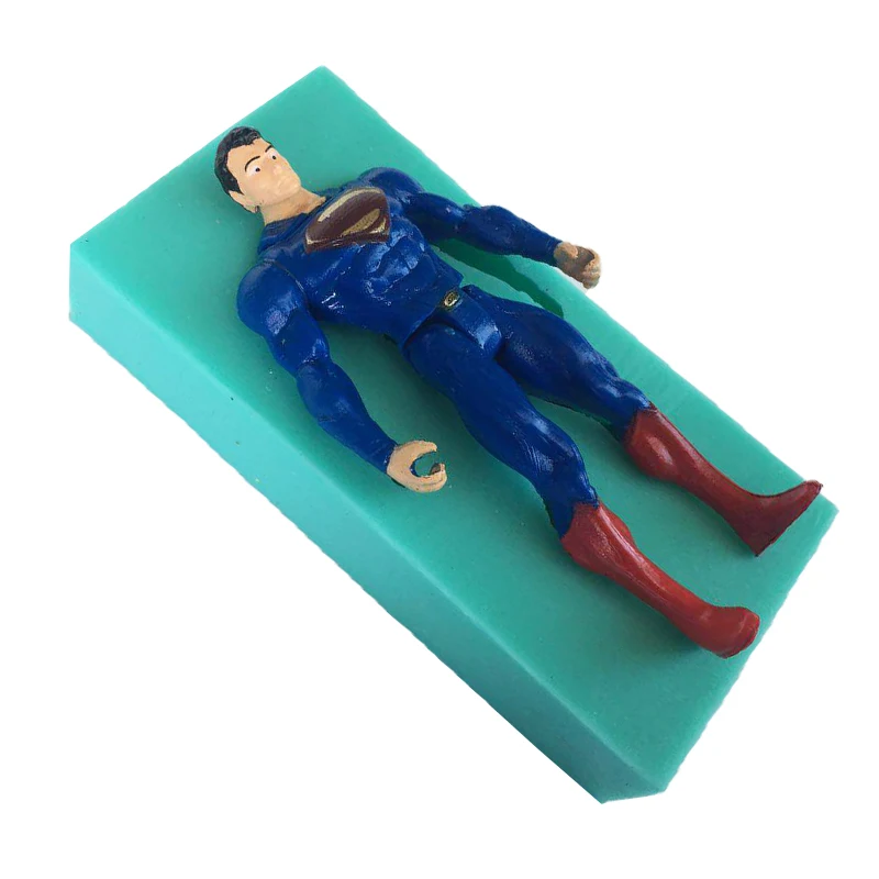 Luyou 1 шт. Супермен характер формы силиконовые формы для торта DIY шоколадные конфеты формы инструменты для украшения тортов из мастики FM1710